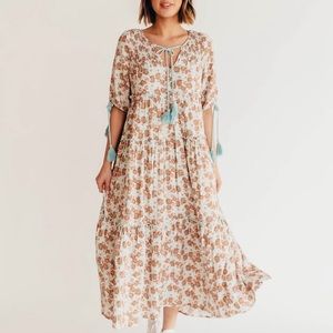 RED DRESS BOUTIQUE LIGHT BLUE FLORAL DRESS